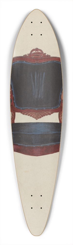 Edward A. Darby - Armchair 39.3 inch art pintail longboard deck