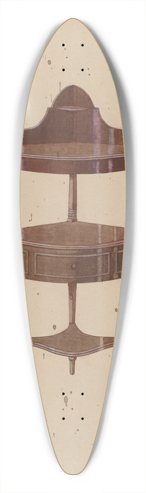 Edward A. Darby - Wash-stand 39.3 inch art pintail longboard deck