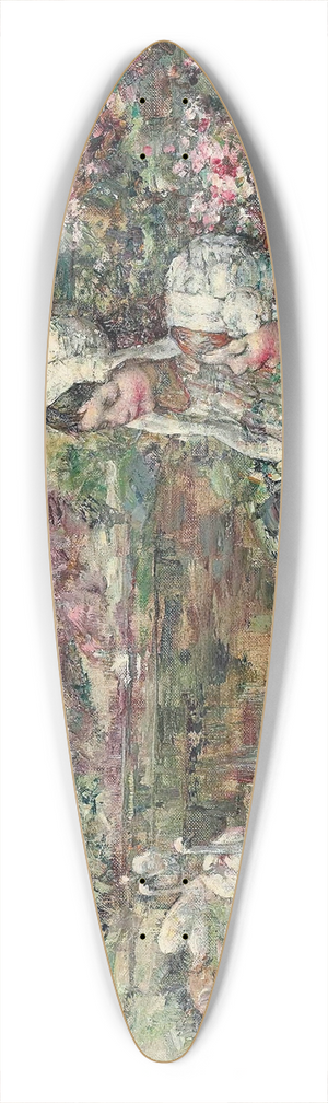 Edward Atkinson Hornel - The Lake Woods 39.3 inch art pintail longboard deck