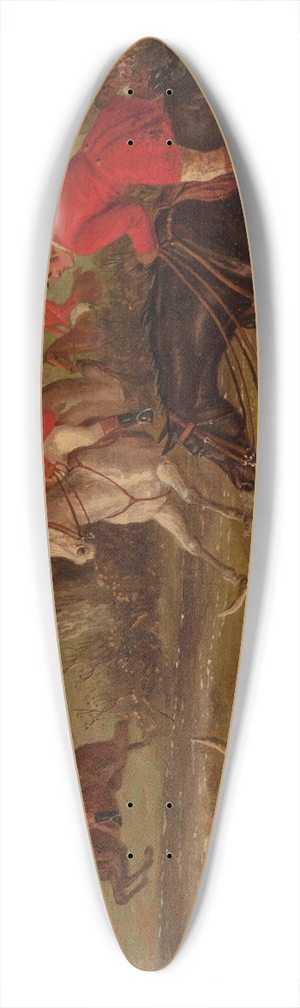 Edward Benjamin Herberte - Sporting Scene 39.3 inch art pintail longboard deck