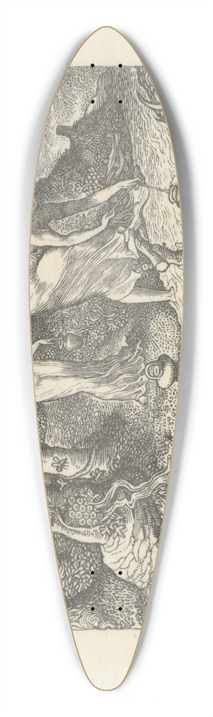 Edward Calvert - The Brook 39.3 inch art pintail longboard deck