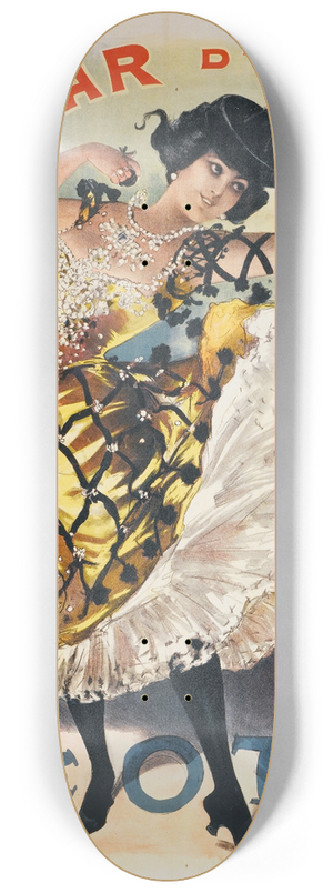 Jean de Paleologue - Alcazar Dete, La Belle Otero 8.25 inch art skate deck Jean de Paleologue - Alcazar Dete, La Belle Otero 8.25 inch art skate deck