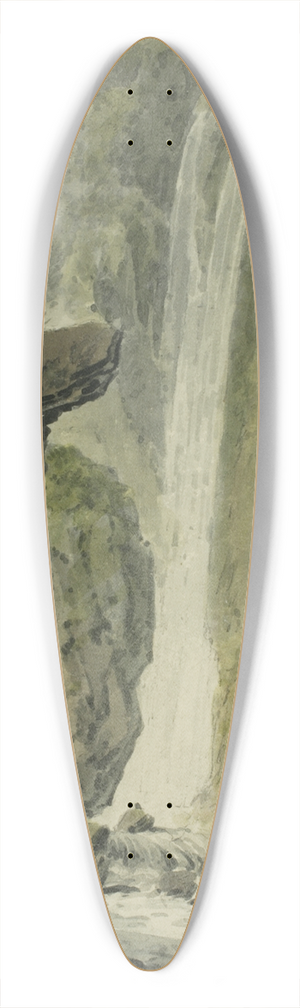 Edward Dayes - Waterfall 39.3 inch art pintail longboard deck