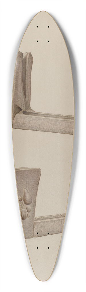 Edward DiGennero - Drinking Fountain 39.3 inch art pintail longboard deck