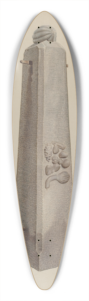 Edward DiGennero - Gate Post 39.3 inch art pintail longboard deck