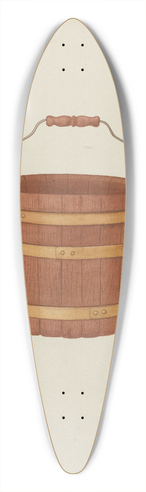 Edward D. Williams - Shaker Cedar Basket 39.3 inch art pintail longboard deck