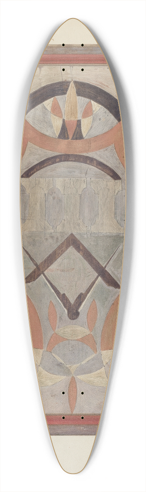 Edward F. Engel - Masonic Sign 39.3 inch art pintail longboard deck