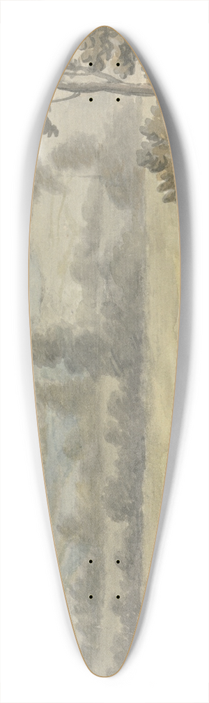 Edward Francis Burney - Landscape with Pasture Gate 39.3 inch art pintail longboard deck