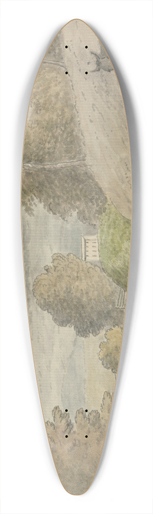 Edward Francis Burney - View in Surrey 39.3 inch art pintail longboard deck