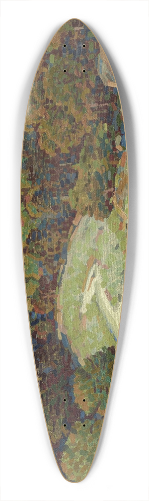 Edward G. Eisenlohr - Abandoned Trail 39.3 inch art pintail longboard deck