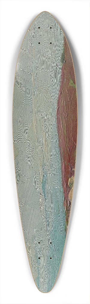 Edward G. Eisenlohr - After the Cutting 39.3 inch art pintail longboard deck
