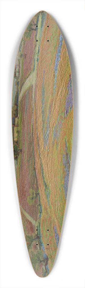Edward G. Eisenlohr - Spring Fields at Grand Prairie 39.3 inch art pintail longboard deck