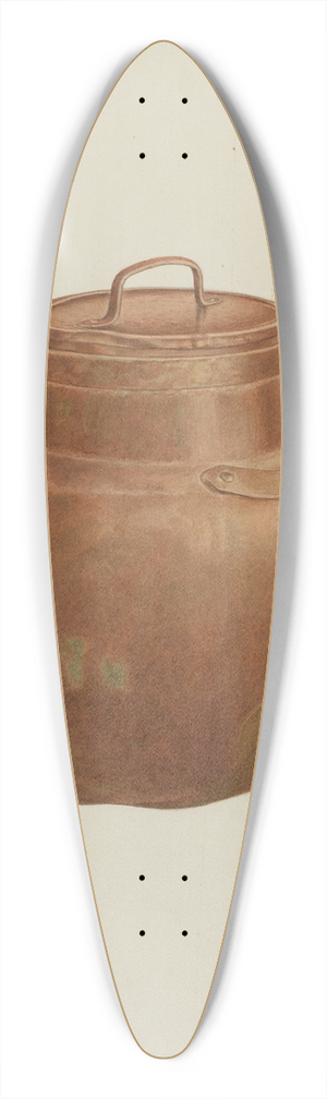 Edward Jewett - Copper Cauldron 39.3 inch art pintail longboard deck