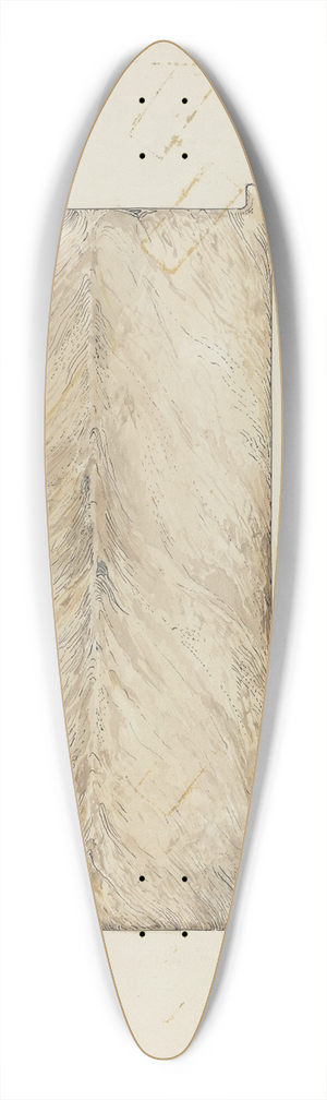 Edward Jewett - Rawhide Bedstead 39.3 inch art pintail longboard deck
