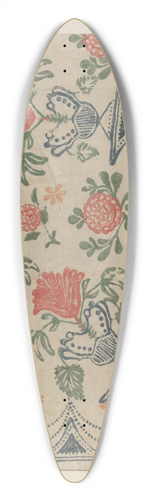 Edward Kibbee - Printed Textile 39.3 inch art pintail longboard deck