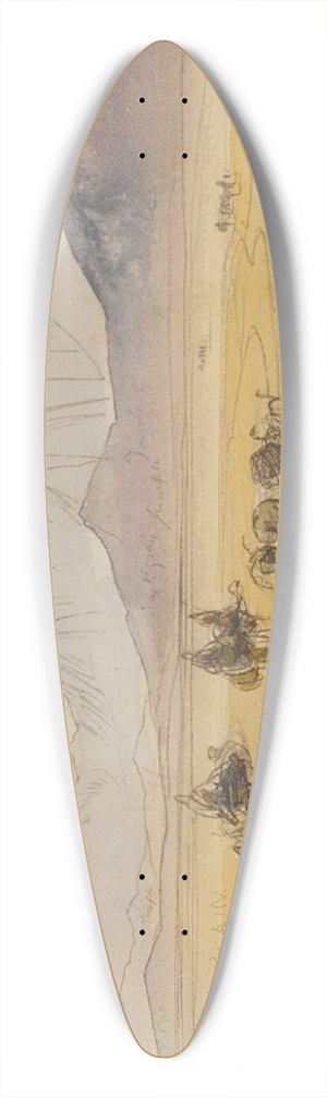 Edward Lear - Gebel Serbal, Egypt 39.3 inch art pintail longboard deck