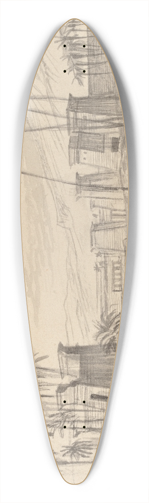 Edward Lear - Thebes 39.3 inch art pintail longboard deck