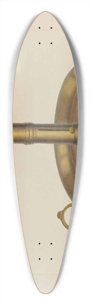 Edward L. Loper - Brass Candlestick 39.3 inch art pintail longboard deck