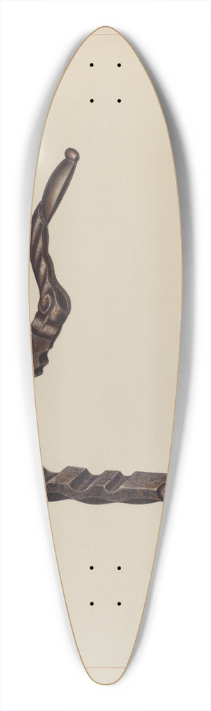 Edward L. Loper - Cork Compressor 39.3 inch art pintail longboard deck