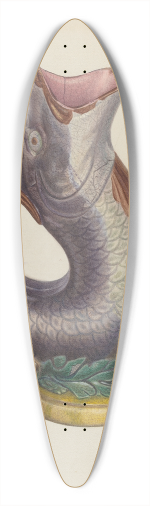 Edward L. Loper - Fish Pitcher 39.3 inch art pintail longboard deck