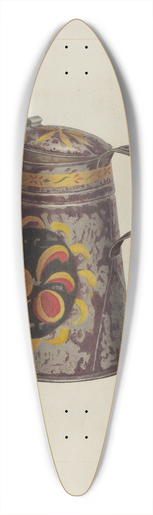 Edward L. Loper - Toleware Coffee Pot 39.3 inch art pintail longboard deck