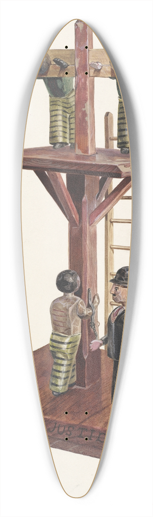 Edward L. Loper - Whipping Post 39.3 inch art pintail longboard deck