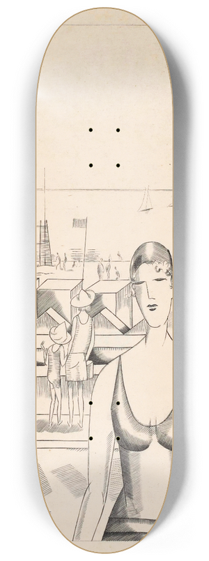 Jean Emile Laboureur - Badplaats 8.25 inch art skate deck
