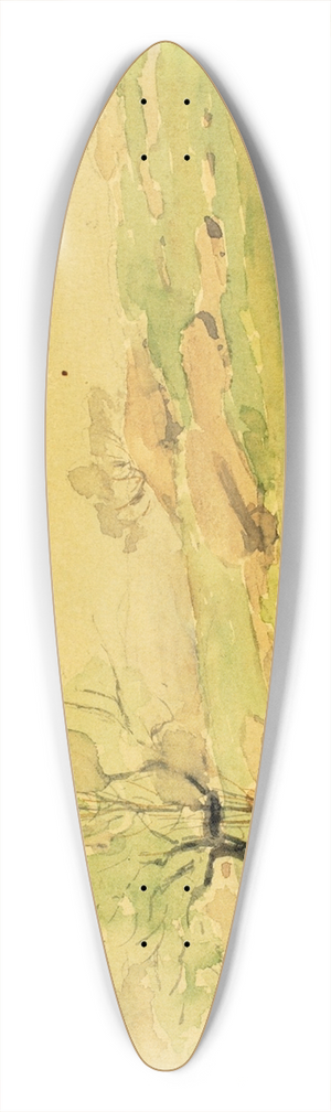 Edward Mitchell Bannister - Neutakonkanut 39.3 inch art pintail longboard deck
