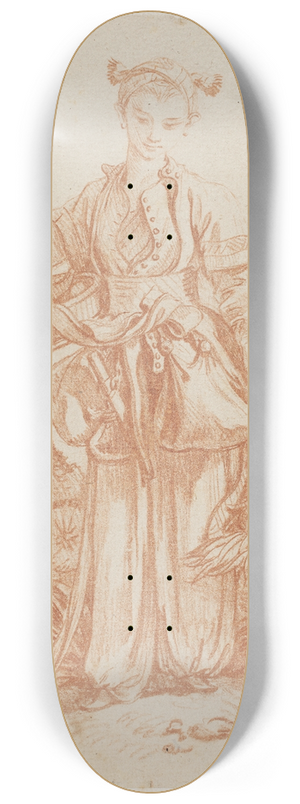 Jean-Etienne Liotard - En pige brende kurv med grntsager, kineseri 8.25 inch art skate deck