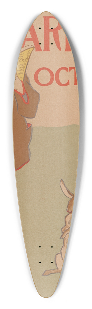 Edward Penfield - Harpers October 39.3 inch art pintail longboard deck