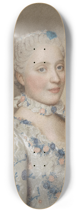 Jean-Etienne Liotard - Maria Josepha of Saxony, Dauphine of France 8.25 inch art skate deck