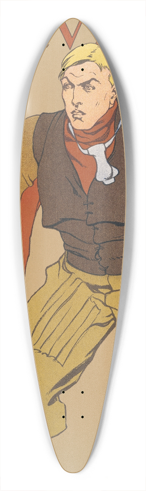 Edward Penfield - Harvard 39.3 inch art pintail longboard deck