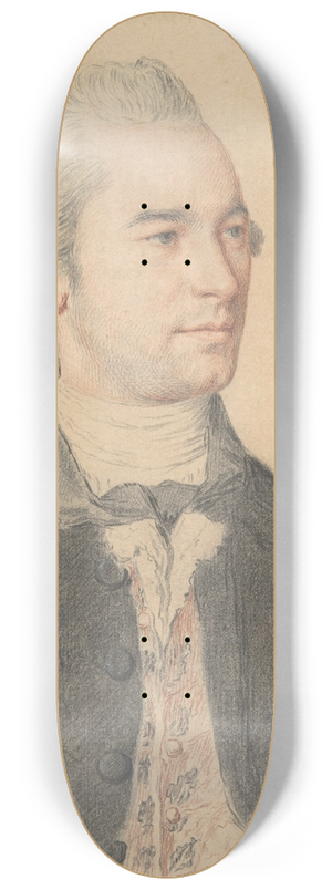 Jean-Etienne Liotard - Portrait of a Man 8.25 inch art skate deck Jean-Etienne Liotard - Portrait of a Man 8.25 inch art skate deck