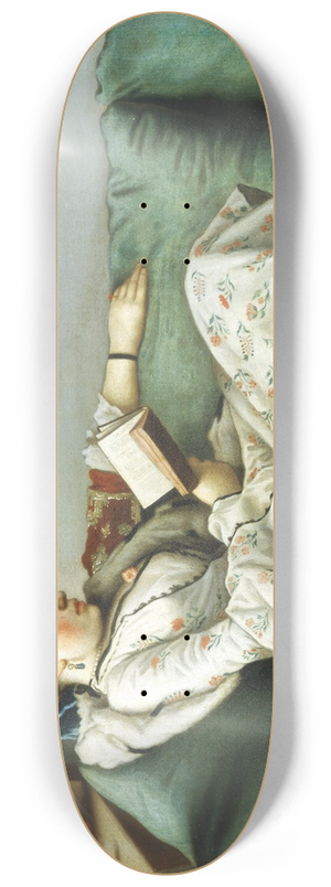 Jean-Etienne Liotard - Portrait of Maria Adelaide of France in Turkish-style clothes 8.25 inch art skate deck