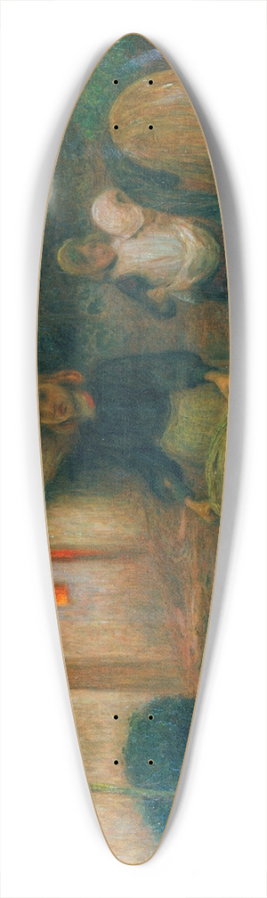 Edward Stott - The Widows Acre 39.3 inch art pintail longboard deck