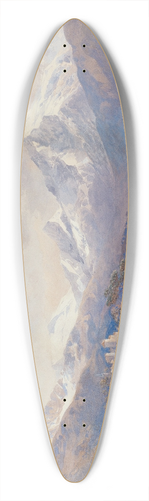 Edward Theodore Compton - Blick auf den Ortler von St. Valentin 39.3 inch art pintail longboard deck