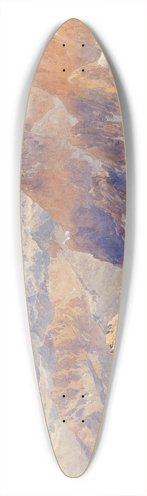 Edward Theodore Compton - Col du Gant 39.3 inch art pintail longboard deck