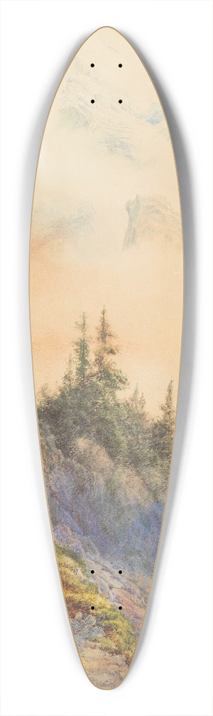 Edward Theodore Compton - In den Dolomiten 39.3 inch art pintail longboard deck