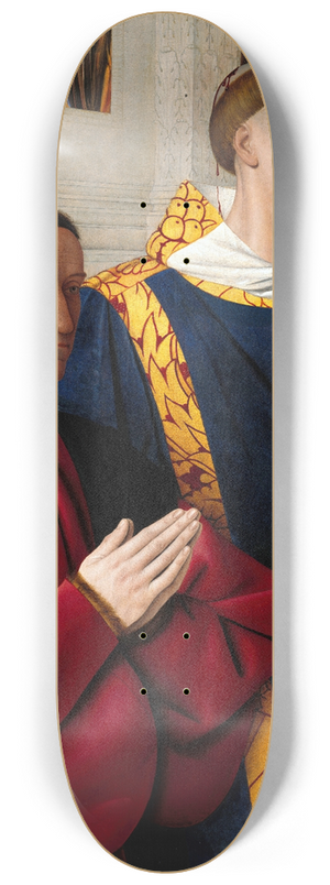 Jean Fouquet - Etienne Chevalier with St. Stephen 8.25 inch art skate deck