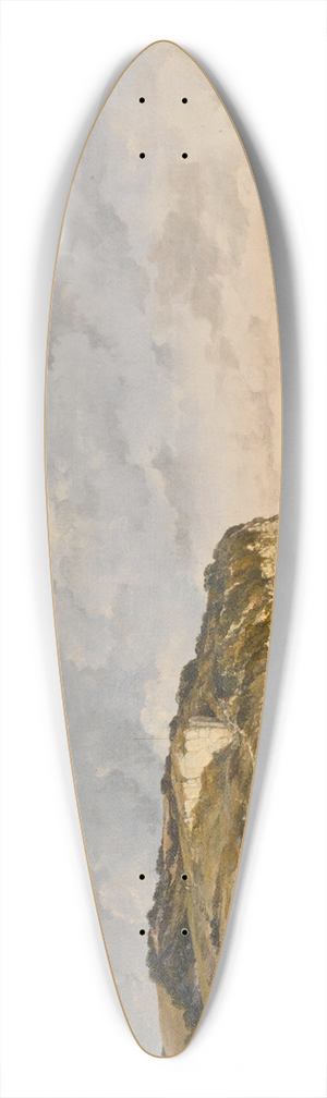 Edward William Cooke - Beer Cove, Devon 39.3 inch art pintail longboard deck