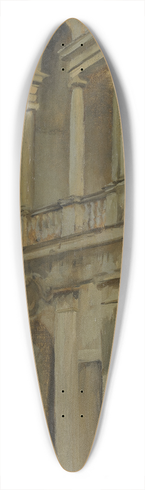 Edwin Austin Abbey - ArchitecturalStudy 39.3 inch art pintail longboard deck
