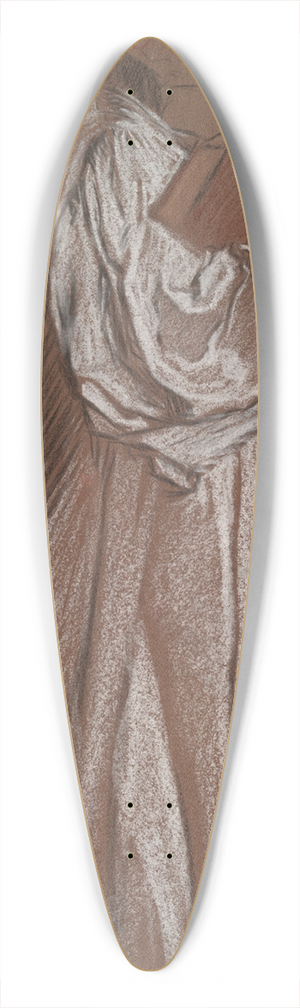 Edwin Austin Abbey - Figure for Trial ofCatherine 39.3 inch art pintail longboard deck