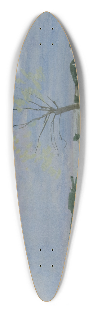 Edwin Austin Abbey - Landscape withtree 39.3 inch art pintail longboard deck