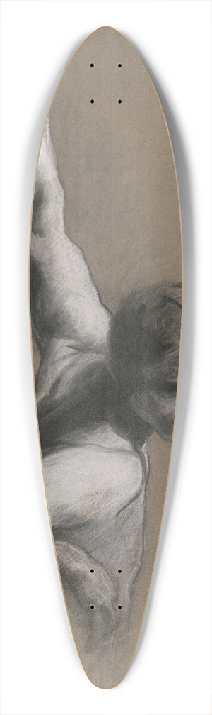 Edwin Austin Abbey - Study forScience 39.3 inch art pintail longboard deck