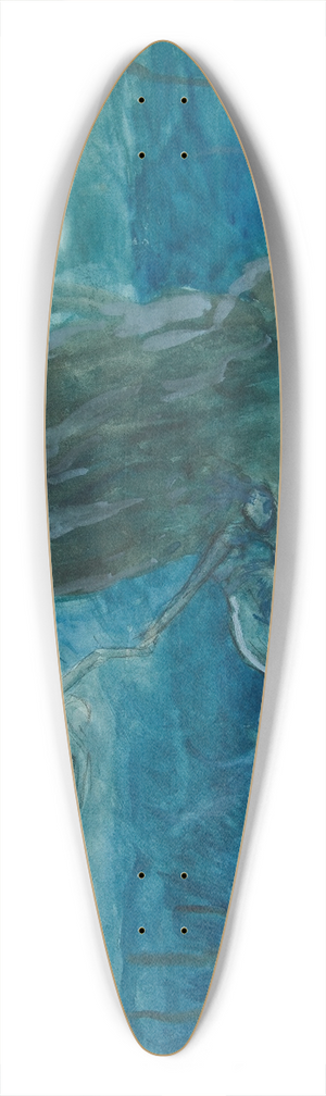 Edwin Austin Abbey - Underwaterscene 39.3 inch art pintail longboard deck