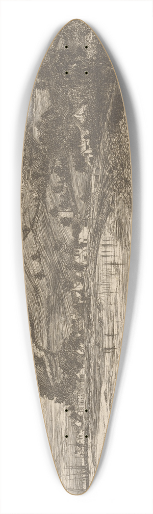 Edwin Edwards - Minehead 39.3 inch art pintail longboard deck