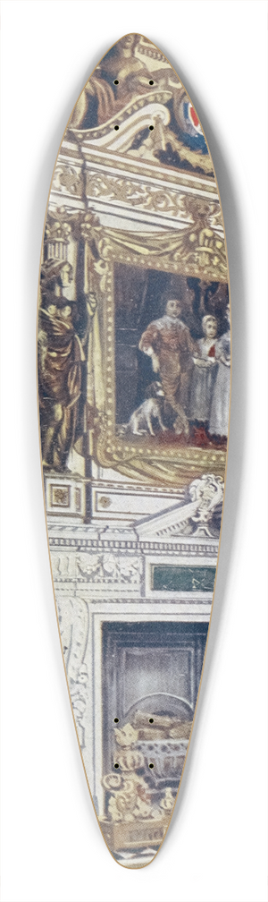 Edwin Foley - Chimneypiece in the double cube room, Wilton House 39.3 inch art pintail longboard deck