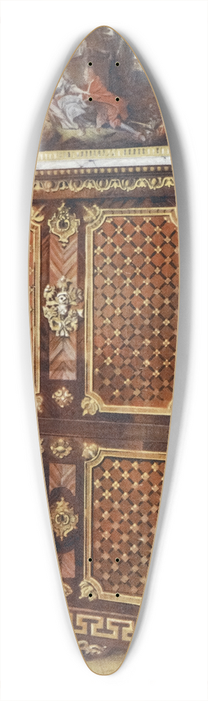 Edwin Foley - Upright secrtaire in parqueterie of various woods, with ormolu-mounted rosettes, etc 39.3 inch art pintail longboard deck
