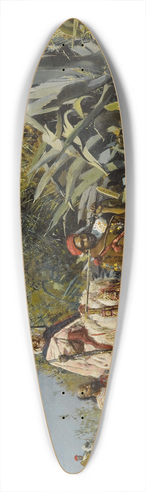 Edwin Lord Weeks - The Procession 39.3 inch art pintail longboard deck