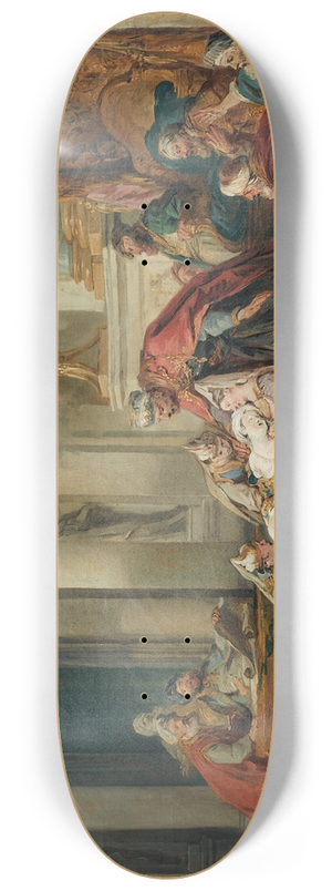 Jean-Franois de Troy - The fainting of Esther 8.25 inch art skate deck